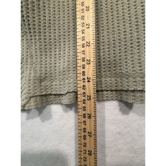 BKE Waffle Knit Oversized Center Seam Front Top Dusty Green XL - Picture 5 of 8
